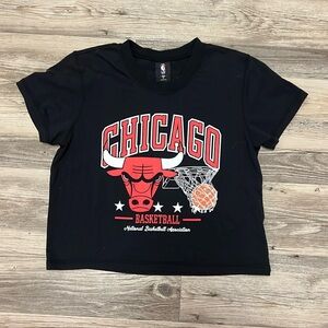 NBA Chicago Bulls, basketball cropped tee